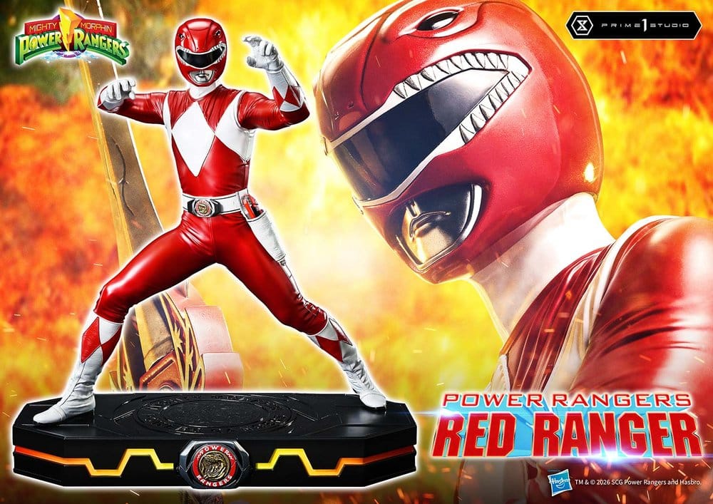 Mighty Morphin Power Rangers Premium Masterline Estatua 1/4 Red Ranger 62 cm