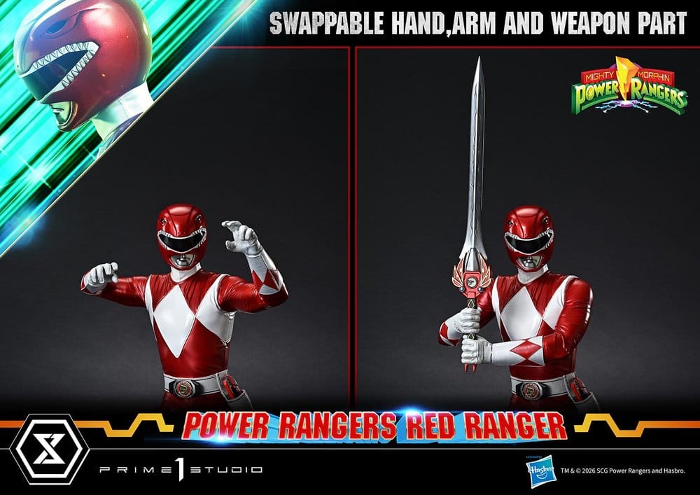 Mighty Morphin Power Rangers Premium Masterline Estatua 1/4 Red Ranger 62 cm