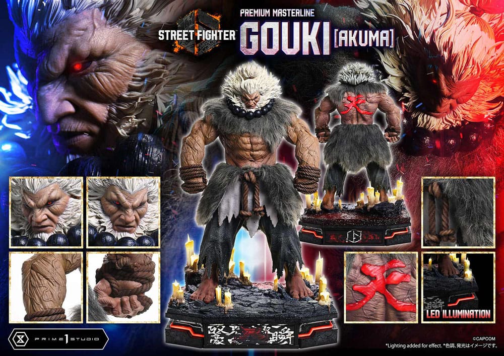 Street Fighter 6 Estatua Premium Masterline Series 1/4 Akuma Ultimate Version 60 cm - Z POP Toys