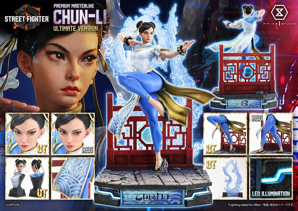Street Fighter 6 Premium Masterline Estatua 1/4 Chun-Li Ultimate Bonus Version 69 cm
