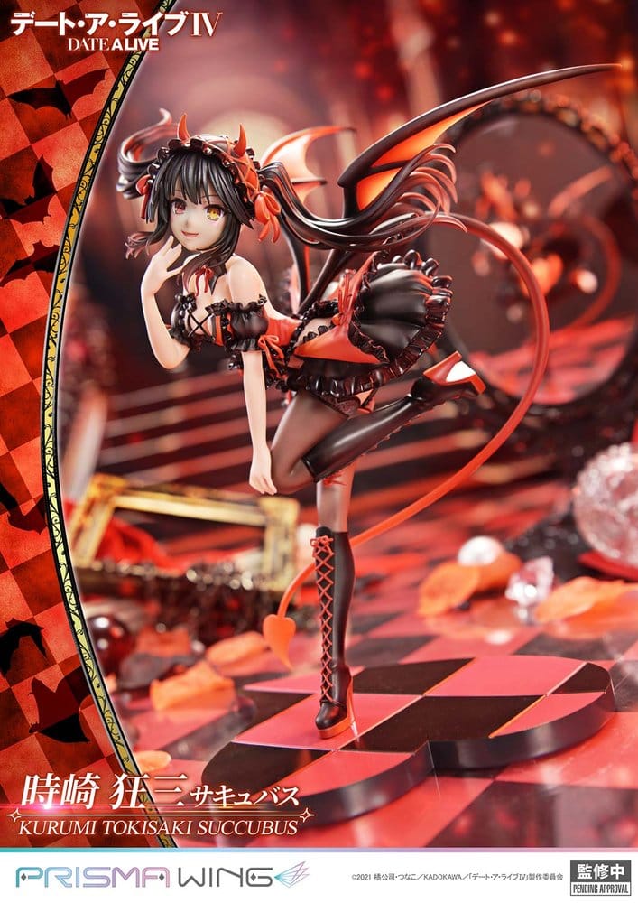 Date A Live Estatua PVC 1/7 Prisma Wing Kurumi Tokisaki succubus 25 cm