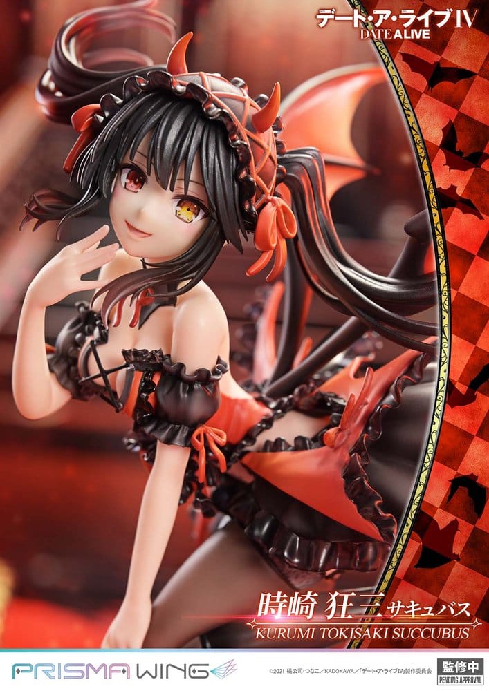 Date A Live Estatua PVC 1/7 Prisma Wing Kurumi Tokisaki succubus 25 cm