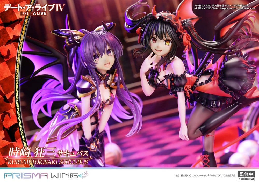 Date A Live Estatua PVC 1/7 Prisma Wing Kurumi Tokisaki succubus 25 cm