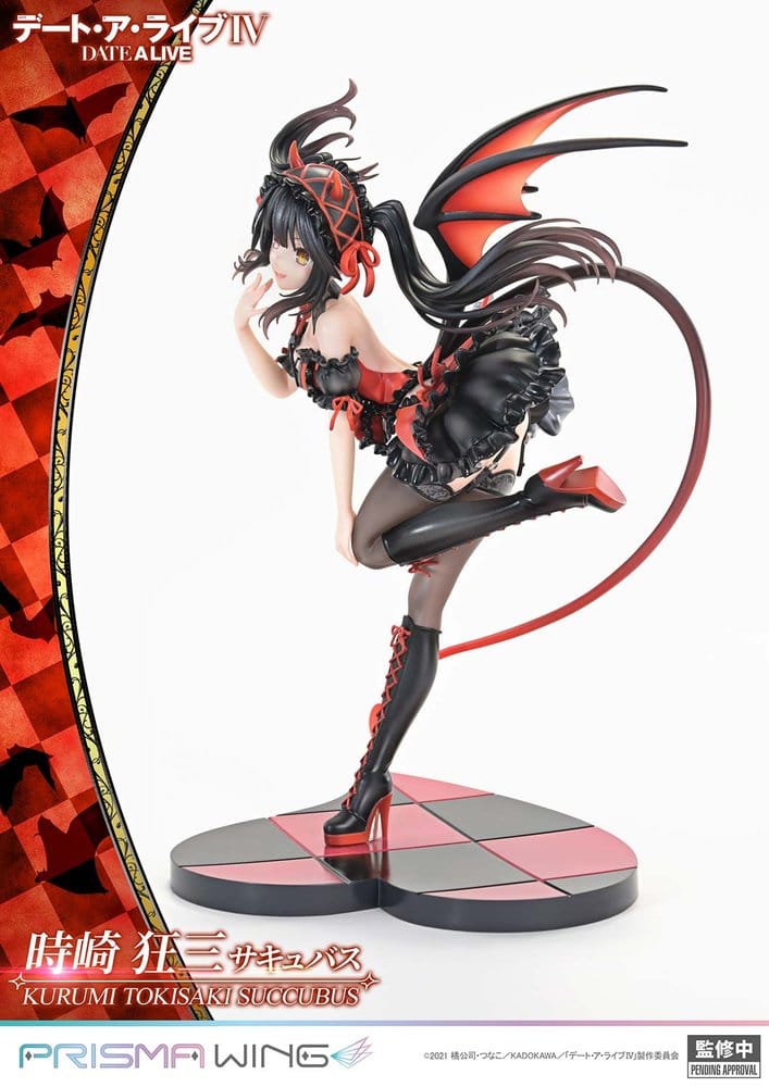 Date A Live Estatua PVC 1/7 Prisma Wing Kurumi Tokisaki succubus 25 cm