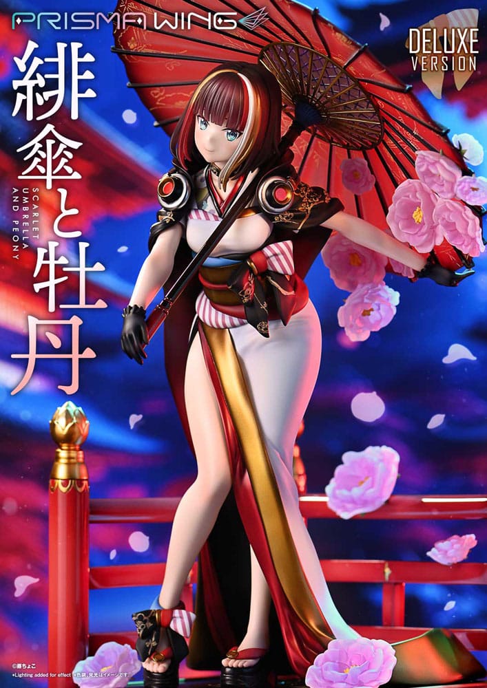 Original Illustration by Fuzichoco Estatua PVC 1/7 Prisma Wing Scarlet Umbrella And Peony Deluxe Version 32 cm - Z POP Toys