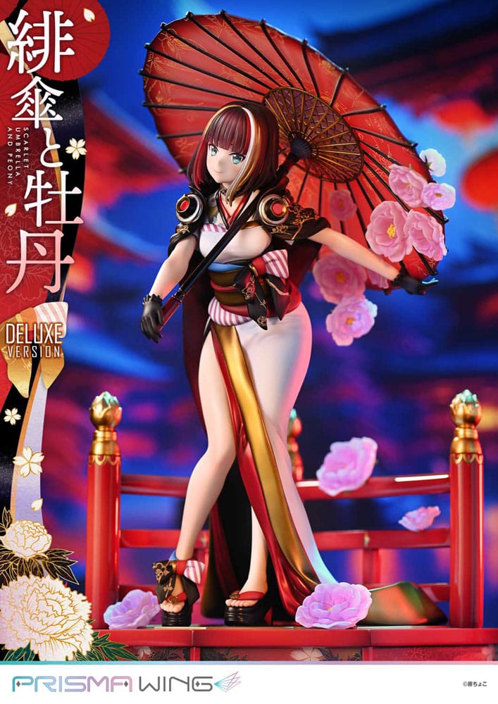 Original Illustration by Fuzichoco Estatua PVC 1/7 Prisma Wing Scarlet Umbrella And Peony Deluxe Version 32 cm - Z POP Toys