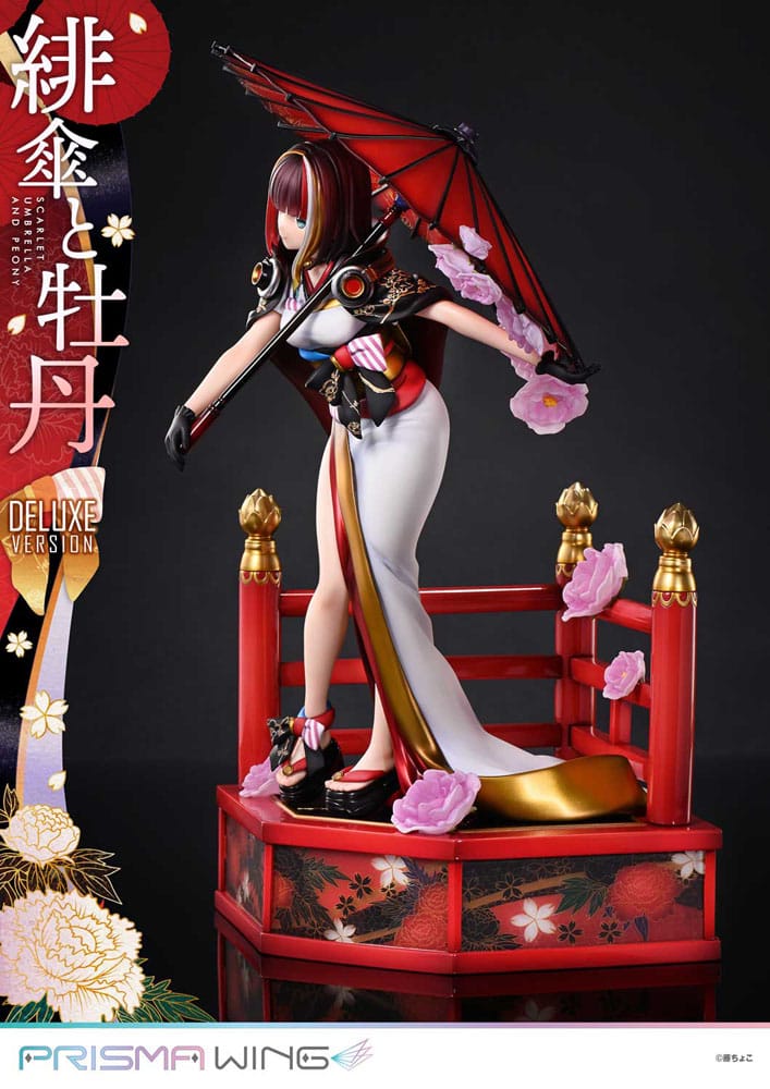 Original Illustration by Fuzichoco Estatua PVC 1/7 Prisma Wing Scarlet Umbrella And Peony Deluxe Version 32 cm - Z POP Toys