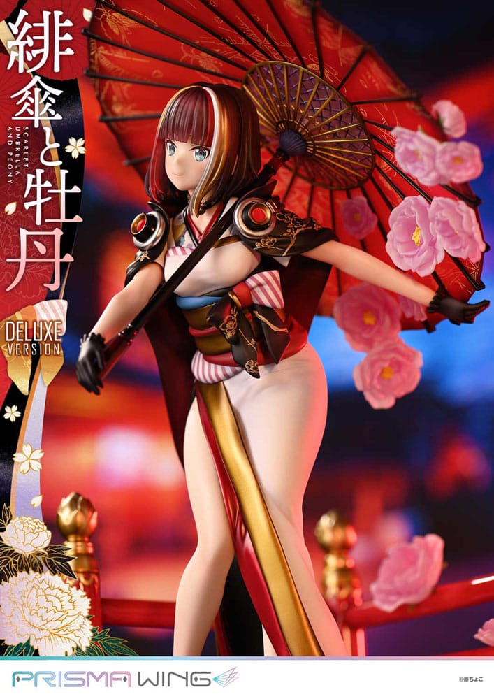 Original Illustration by Fuzichoco Estatua PVC 1/7 Prisma Wing Scarlet Umbrella And Peony Deluxe Version 32 cm - Z POP Toys