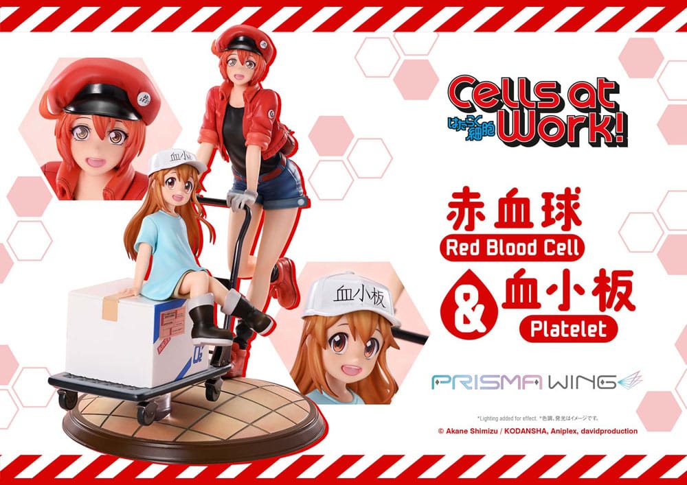 Cells at Work Estatua PVC Red Blood Cell & Platelet  26 cm - Z POP Toys