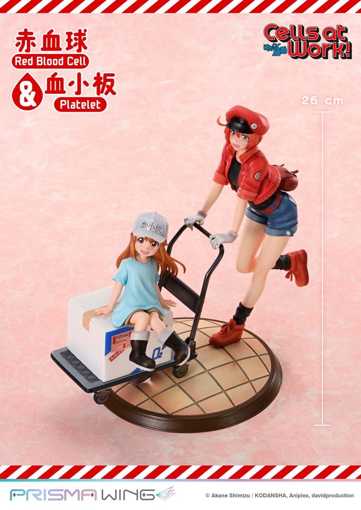 Cells at Work Estatua PVC Red Blood Cell & Platelet  26 cm - Z POP Toys