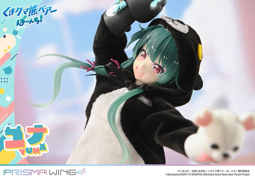 Kuma Kuma Kuma Bear Punch! Estatua PVC 1/7 Prisma Wing Yuna 28 cm