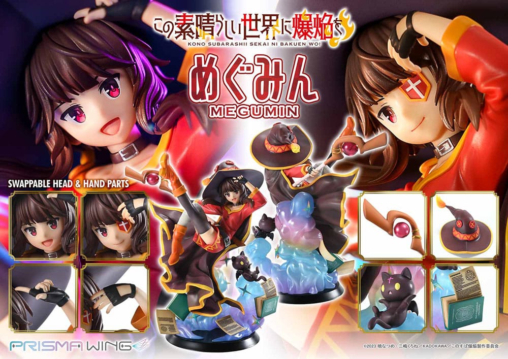 Konusuba - An Explosion on This Wonderful World! Estatua PVC 1/7 Prisma Wing Megumin 23 cm - Z POP Toys