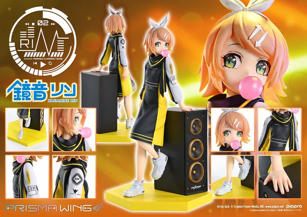 Vocaloid Estatua PVC 1/7 Prisma Wing Piapro Characters Kagamine Rin (Art by lack) 21 cm - Z POP Toys