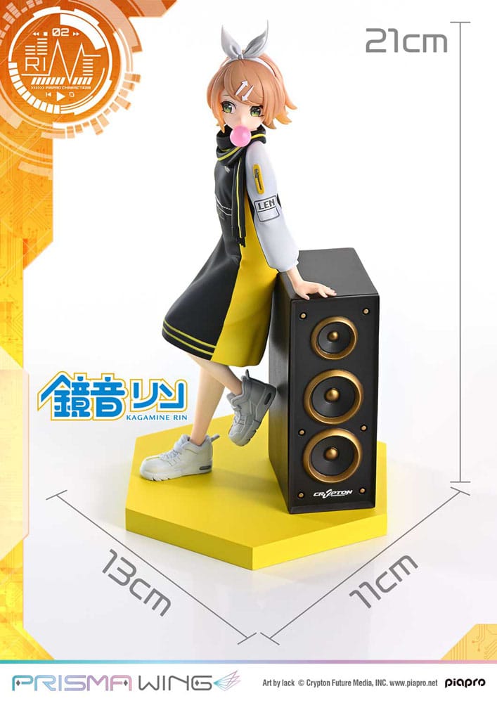 Vocaloid Estatua PVC 1/7 Prisma Wing Piapro Characters Kagamine Rin (Art by lack) 21 cm - Z POP Toys