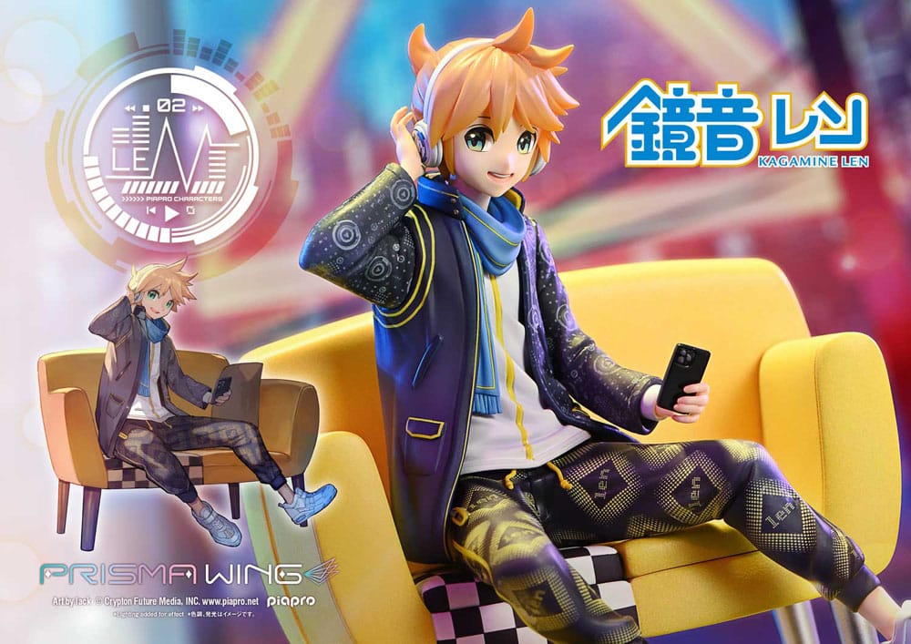 Vocaloid Estatua PVC 1/7 Prisma Wing Piapro Characters Kagamine Len (Art by lack) 18 cm