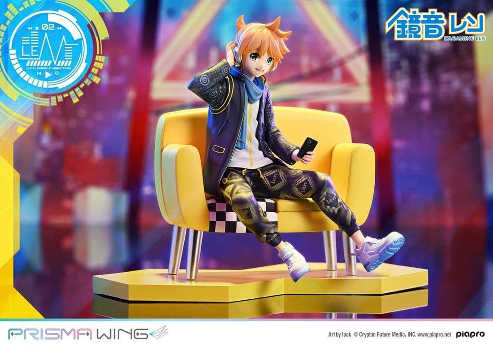 Vocaloid Estatua PVC 1/7 Prisma Wing Piapro Characters Kagamine Len (Art by lack) 18 cm
