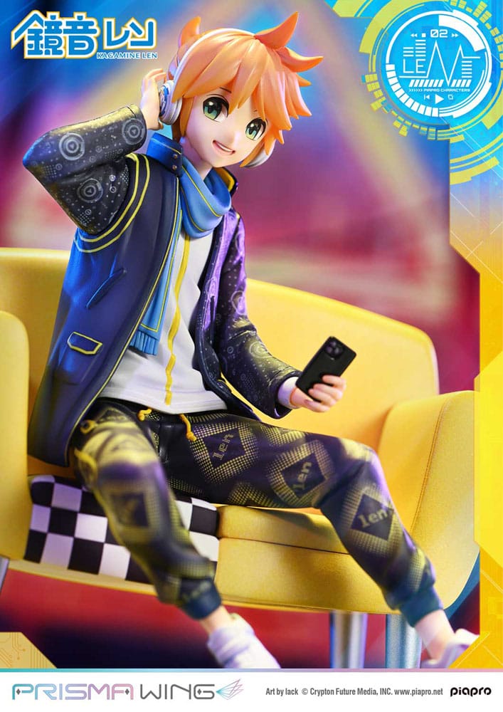 Vocaloid Estatua PVC 1/7 Prisma Wing Piapro Characters Kagamine Len (Art by lack) 18 cm