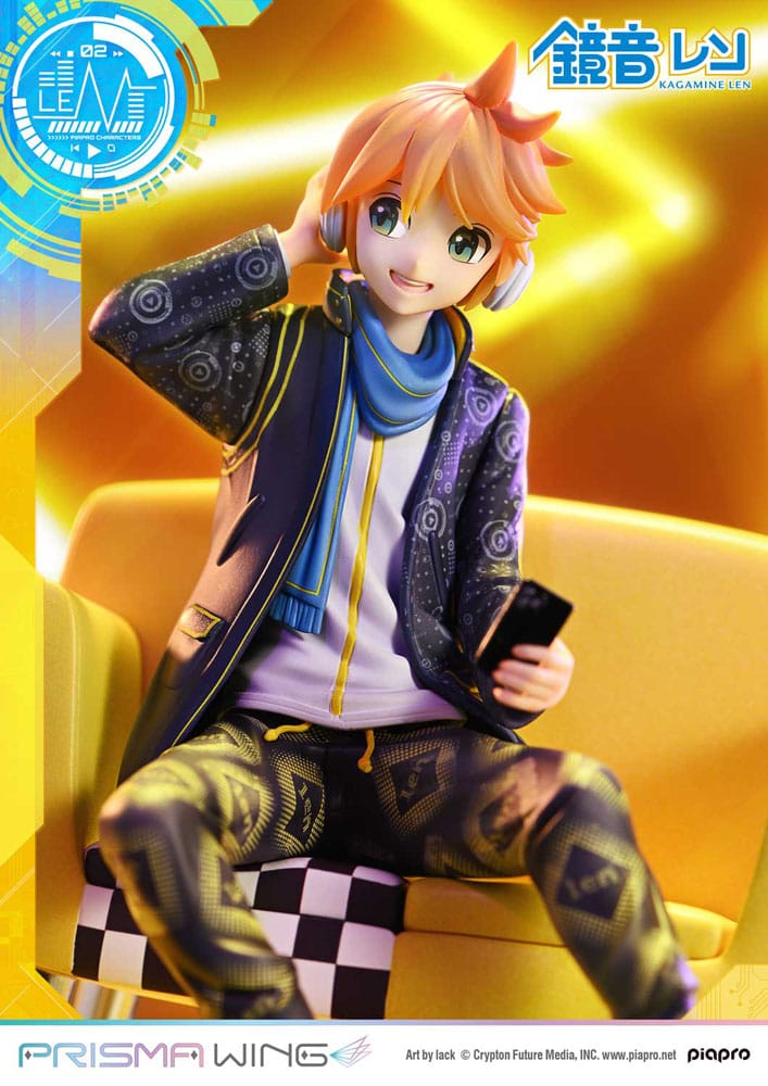 Vocaloid Estatua PVC 1/7 Prisma Wing Piapro Characters Kagamine Len (Art by lack) 18 cm