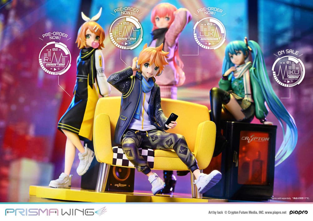 Vocaloid Estatua PVC 1/7 Prisma Wing Piapro Characters Kagamine Len (Art by lack) 18 cm