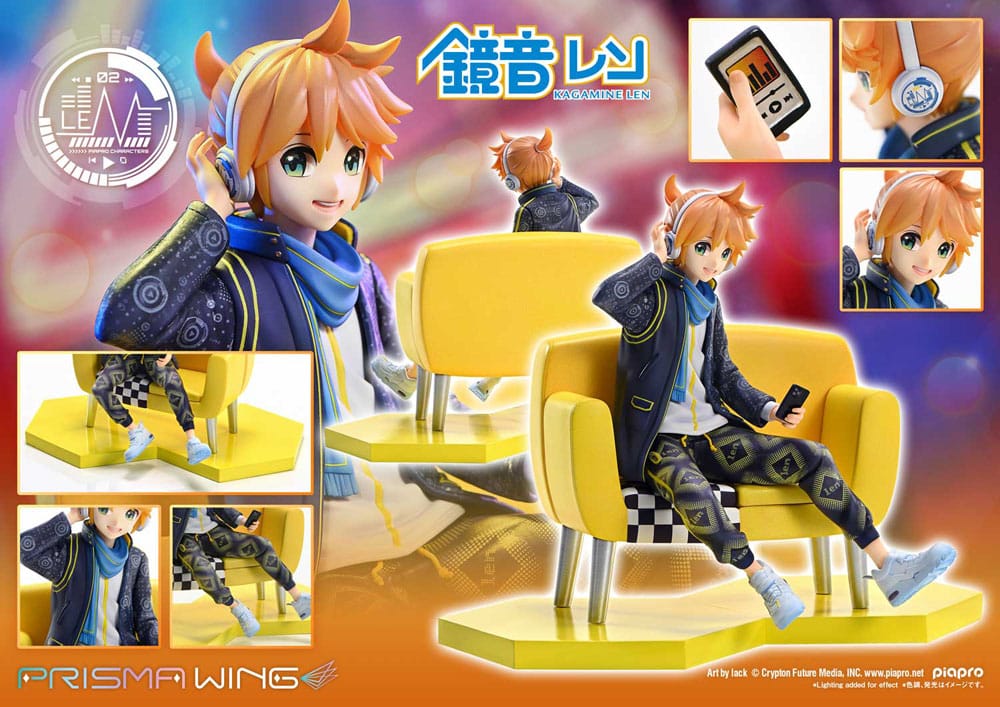 Vocaloid Estatua PVC 1/7 Prisma Wing Piapro Characters Kagamine Len (Art by lack) 18 cm