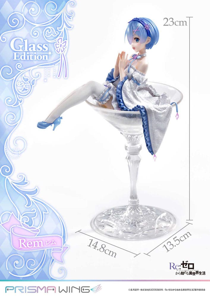 Re:Zero - Starting Life in Another World Estatua PVC 1/7 Prisma Wing Rem Glass Edition 23 cm - Z POP Toys