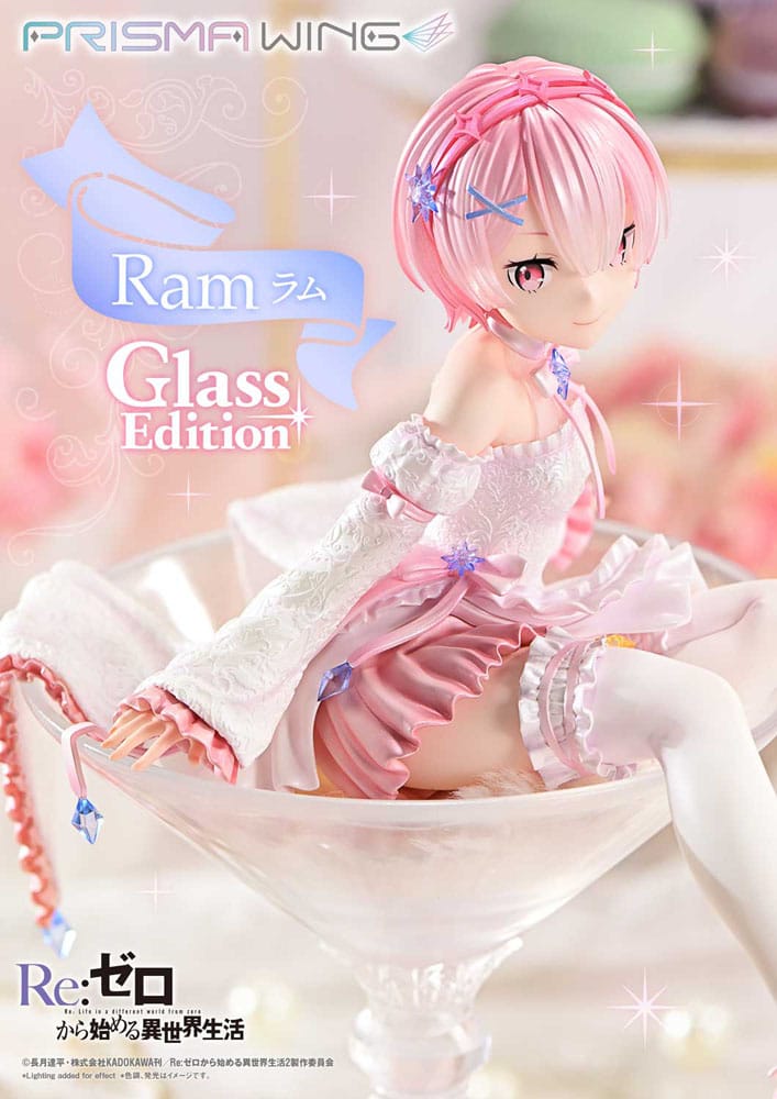 Re:ZERO Starting Life in Another World Estatua PVC 1/7 Prisma Wing Ram Glass Edition 24 cm