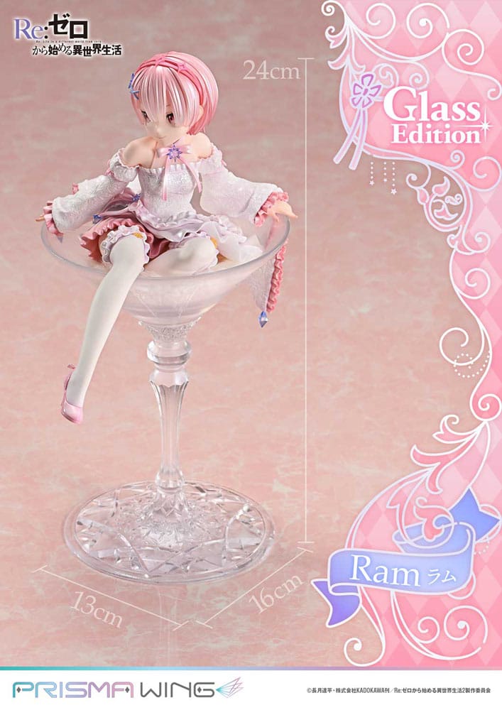 Re:ZERO Starting Life in Another World Estatua PVC 1/7 Prisma Wing Ram Glass Edition 24 cm