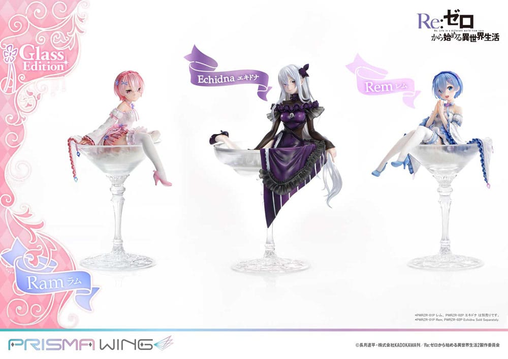 Re:ZERO Starting Life in Another World Estatua PVC 1/7 Prisma Wing Ram Glass Edition 24 cm