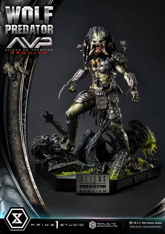 Alien vs. Predator Estatua Real Elite Masterline Series 1/3 Requiem Wolf Predator 95 cm - Z POP Toys