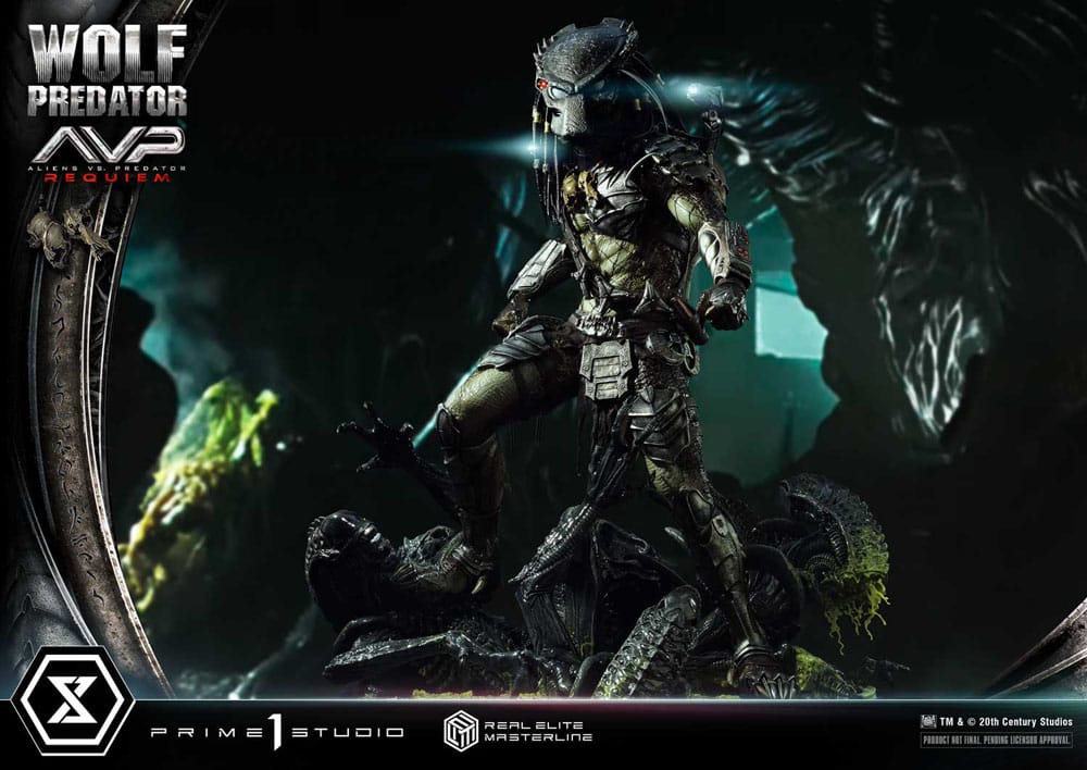 Alien vs. Predator Estatua Real Elite Masterline Series 1/3 Requiem Wolf Predator 95 cm - Z POP Toys