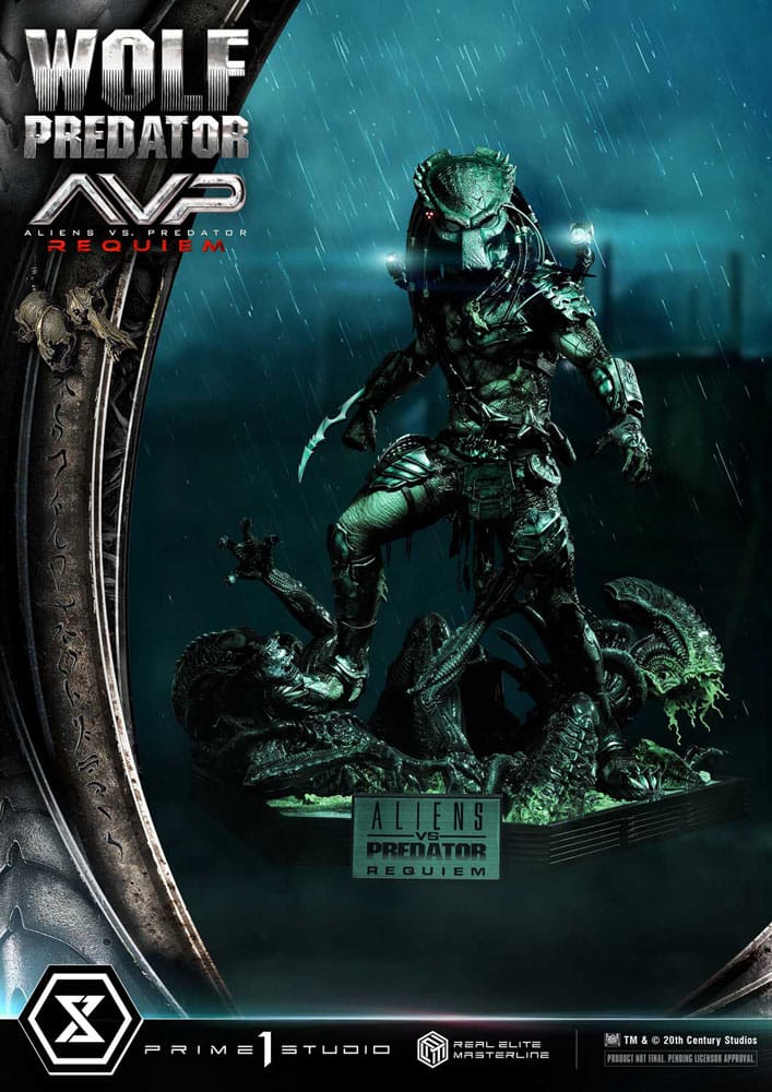 Alien vs. Predator Estatua Real Elite Masterline Series 1/3 Requiem Wolf Predator 95 cm - Z POP Toys
