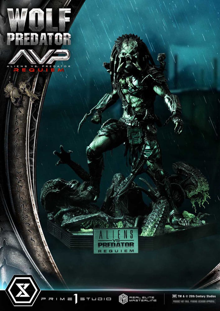 Alien vs. Predator Estatua Real Elite Masterline Series 1/3 Requiem Wolf Predator 95 cm - Z POP Toys
