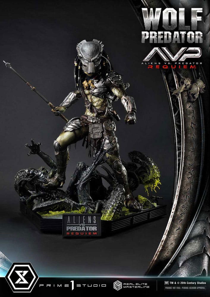 Alien vs. Predator Estatua Real Elite Masterline Series 1/3 Requiem Wolf Predator Deluxe Ver. 95 cm - Z POP Toys