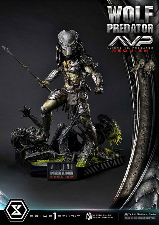 Alien vs. Predator Estatua Real Elite Masterline Series 1/3 Requiem Wolf Predator Deluxe Ver. 95 cm - Z POP Toys