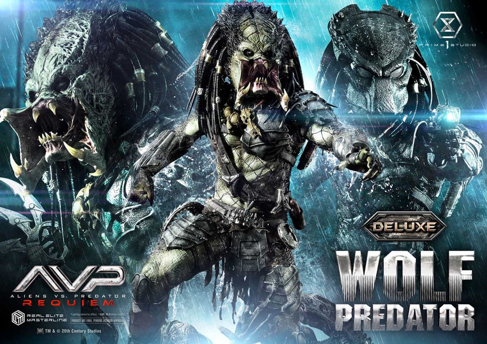 Alien vs. Predator Estatua Real Elite Masterline Series 1/3 Requiem Wolf Predator Deluxe Ver. 95 cm - Z POP Toys