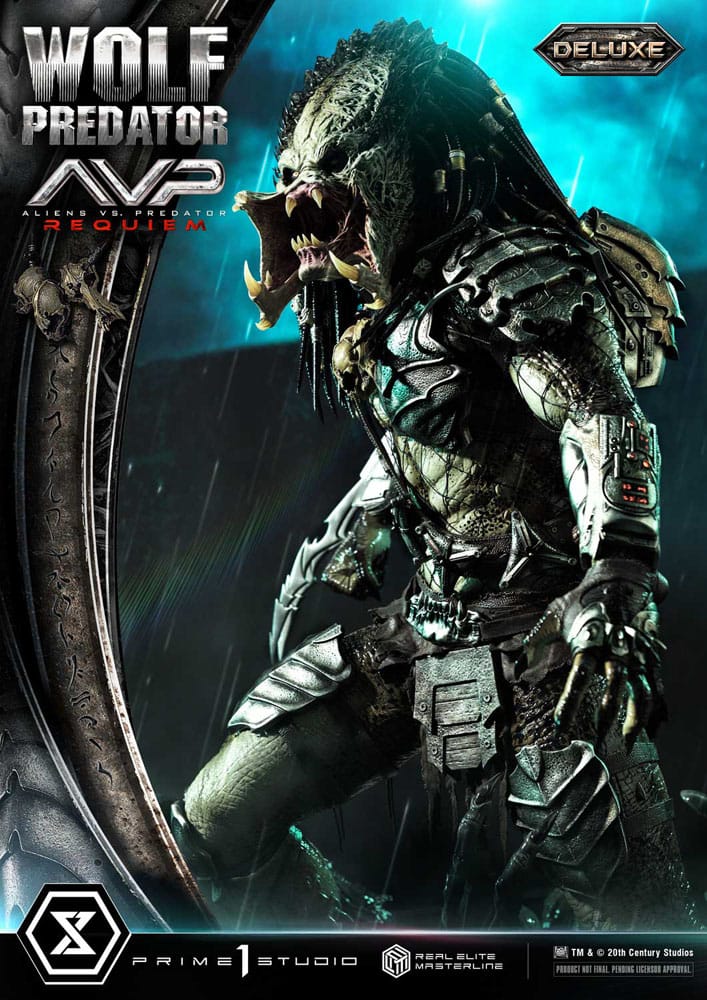Alien vs. Predator Estatua Real Elite Masterline Series 1/3 Requiem Wolf Predator Deluxe Ver. 95 cm - Z POP Toys