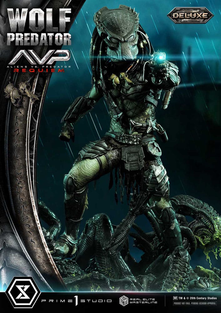 Alien vs. Predator Estatua Real Elite Masterline Series 1/3 Requiem Wolf Predator Deluxe Ver. 95 cm - Z POP Toys