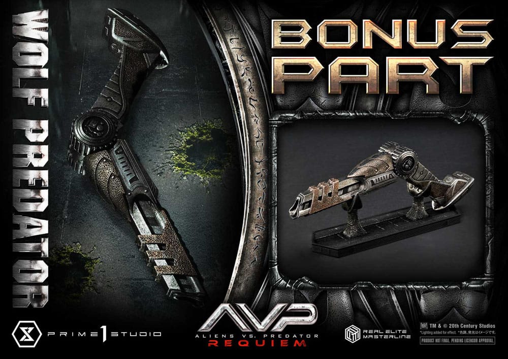 Alien vs. Predator Estatua Real Elite Masterline Series 1/3 Requiem Wolf Predator Deluxe Bonus Ver. 95 cm - Z POP Toys