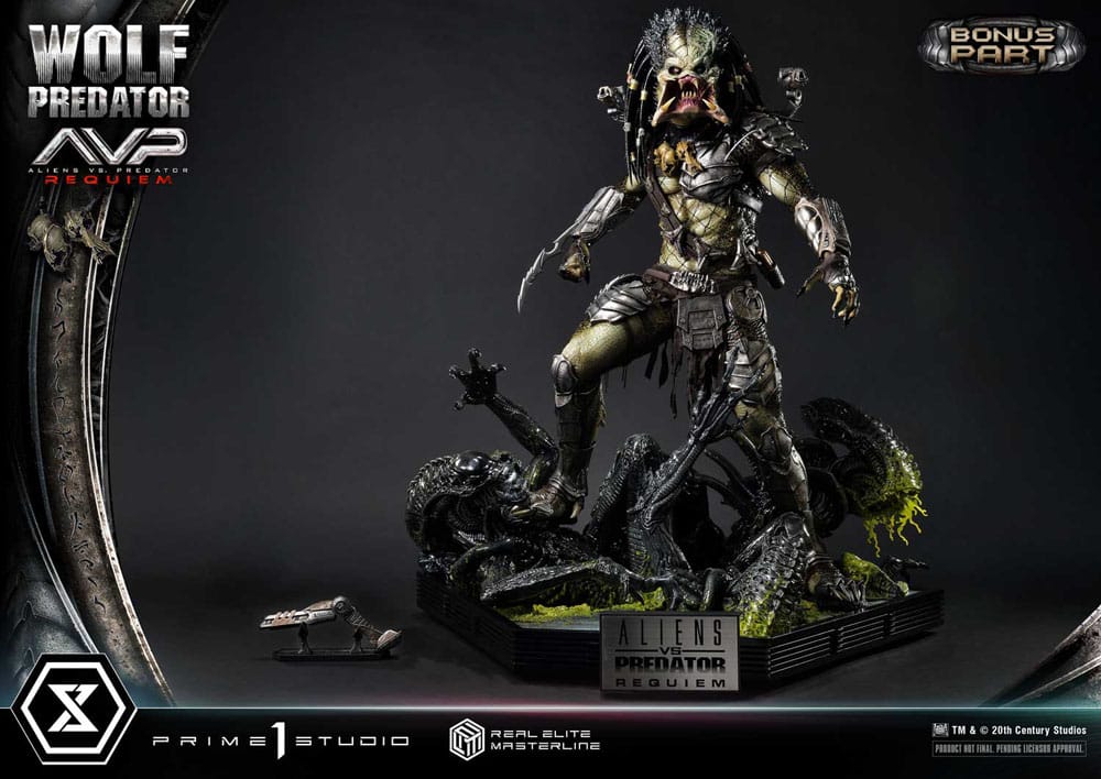 Alien vs. Predator Estatua Real Elite Masterline Series 1/3 Requiem Wolf Predator Deluxe Bonus Ver. 95 cm - Z POP Toys