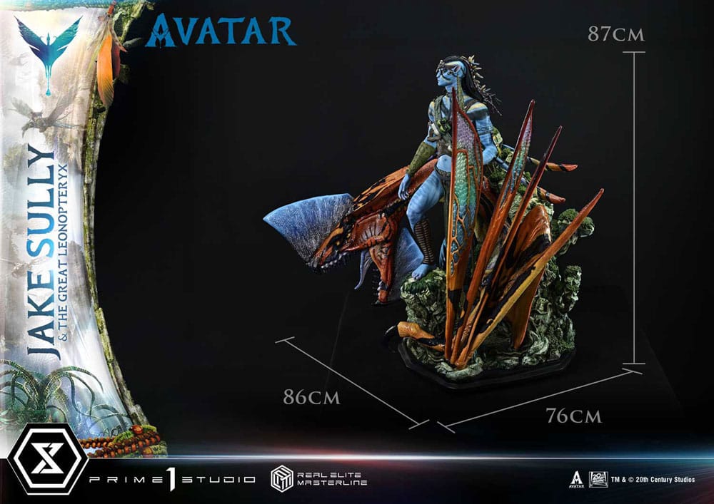 Avatar (Film)  Estatua Real Elite Masterline Series 1/4 Jake Sully & The Great Leonopteryx 87 cm - Z POP Toys