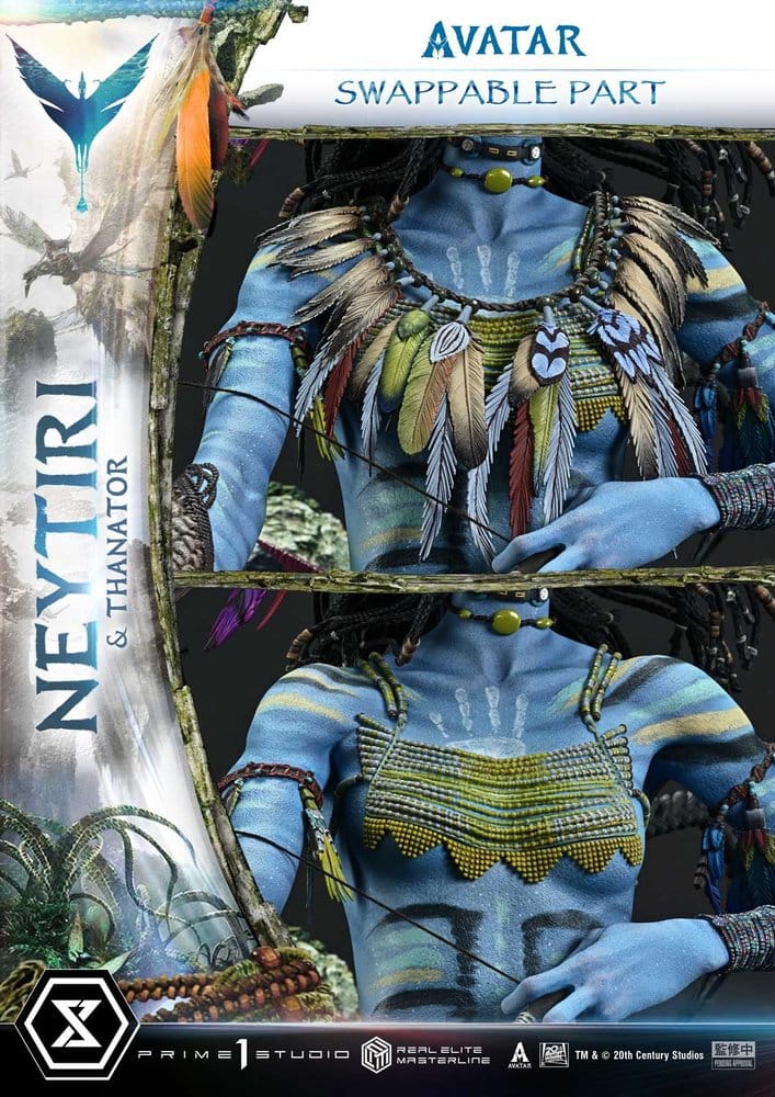 Avatar (Film)  Estatua Real Elite Masterline Series 1/4 Neytiri & Thanator 75 cm