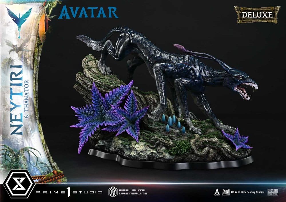Avatar (Film)  Estatua Real Elite Masterline Series 1/4 Neytiri & Thanator Deluxe Version 75 cm