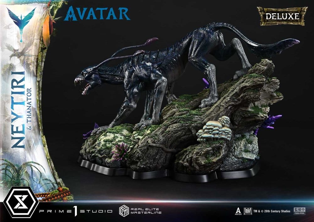 Avatar (Film)  Estatua Real Elite Masterline Series 1/4 Neytiri & Thanator Deluxe Version 75 cm