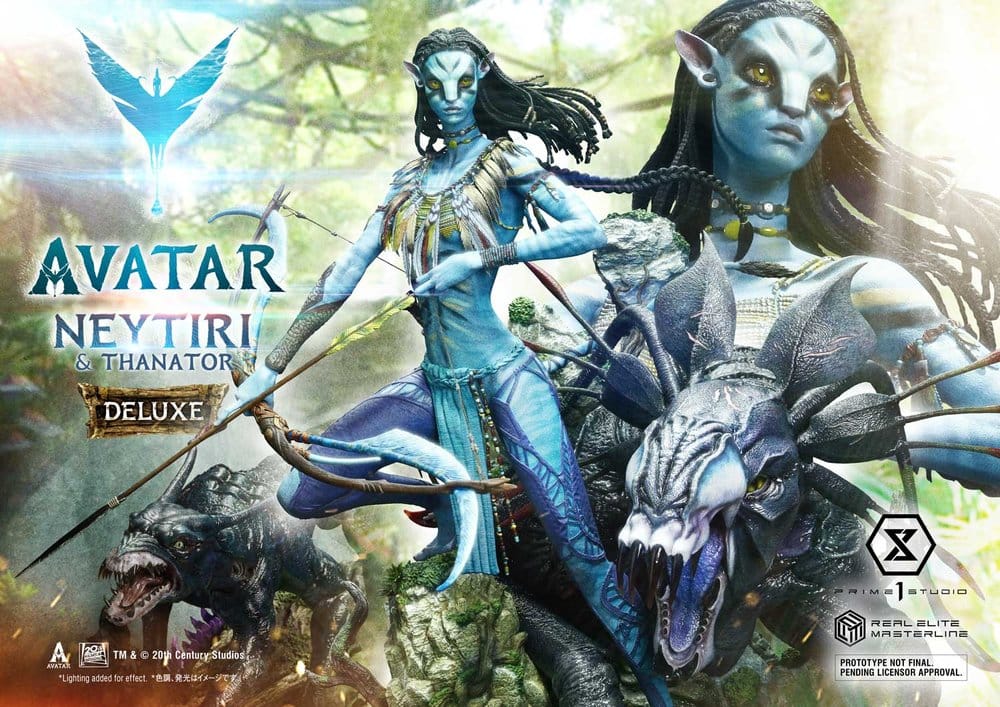 Avatar (Film)  Estatua Real Elite Masterline Series 1/4 Neytiri & Thanator Deluxe Bonus Version 75 cm