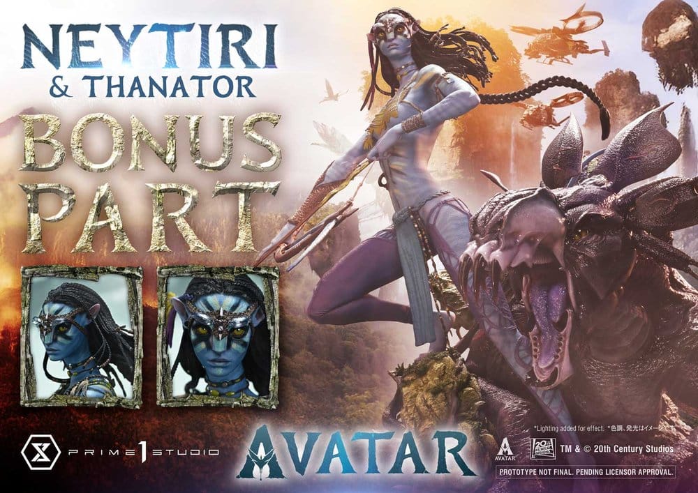 Avatar (Film)  Estatua Real Elite Masterline Series 1/4 Neytiri & Thanator Deluxe Bonus Version 75 cm