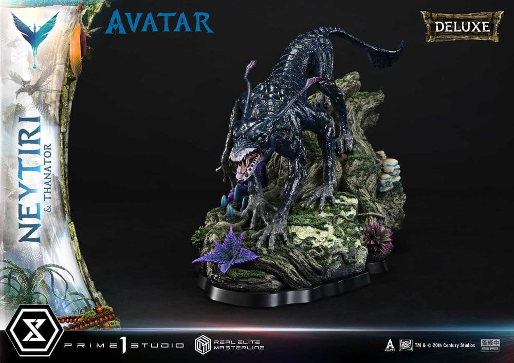 Avatar (Film)  Estatua Real Elite Masterline Series 1/4 Neytiri & Thanator Deluxe Bonus Version 75 cm