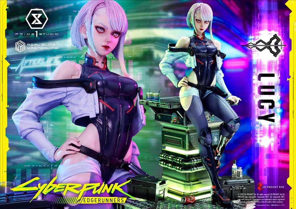 Cyberpunk: Edgerunners Estatua Real Elite Masterline Series 1/4 Lucy 50 cm - Z POP Toys