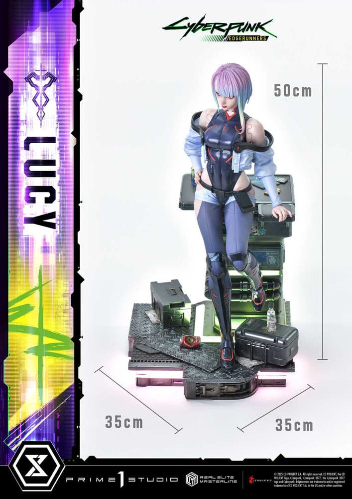 Cyberpunk: Edgerunners Estatua Real Elite Masterline Series 1/4 Lucy 50 cm - Z POP Toys