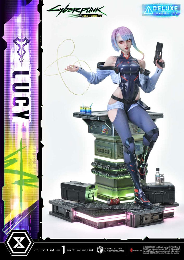 Cyberpunk: Edgerunners Estatua Real Elite Masterline Series 1/4 Lucy Deluxe Version 50 cm - Z POP Toys