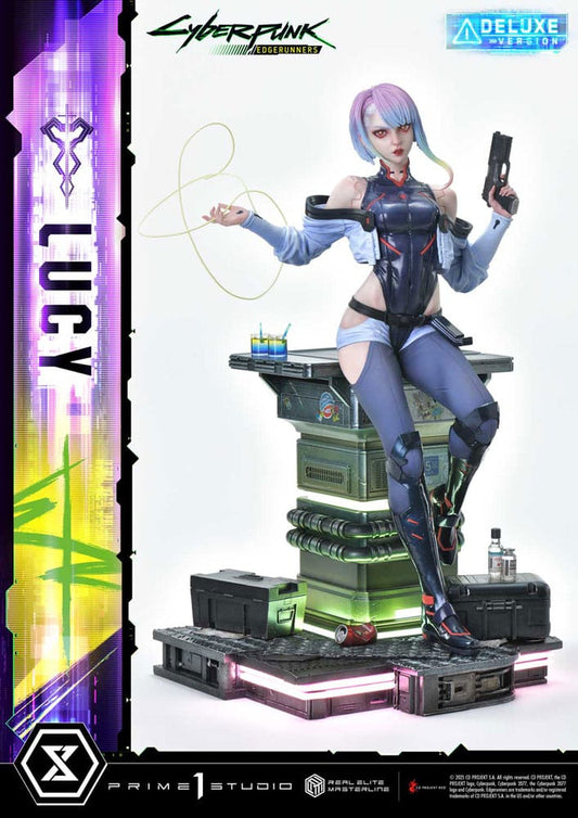 Cyberpunk: Edgerunners Estatua Real Elite Masterline Series 1/4 Lucy Deluxe Version 50 cm - Z POP Toys